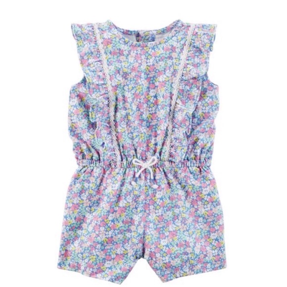 baby girl floral romper